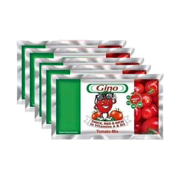 Gino tomato paste Sachet (5 per Pack)